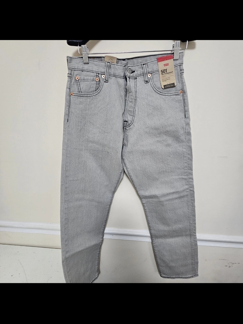 New Levi's 501 Button Fly Original Fit Light Wash Blue Jeans 39 X 30 W/ Tags